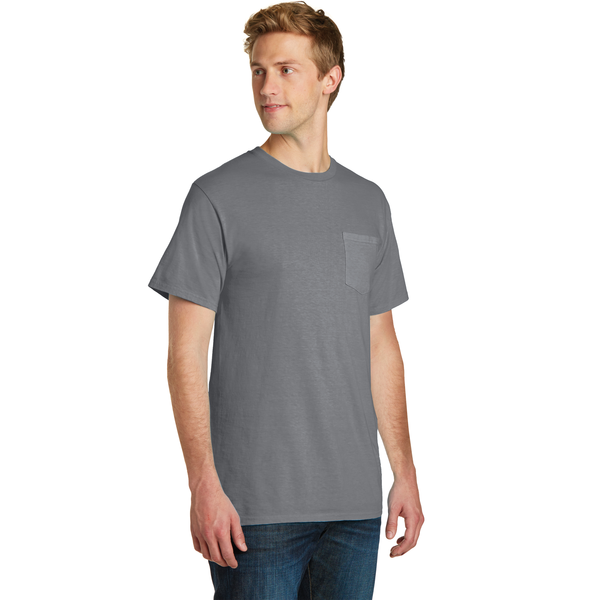 Port & Company® Beach Wash™ Garment-Dyed Unisex Pocket Tee