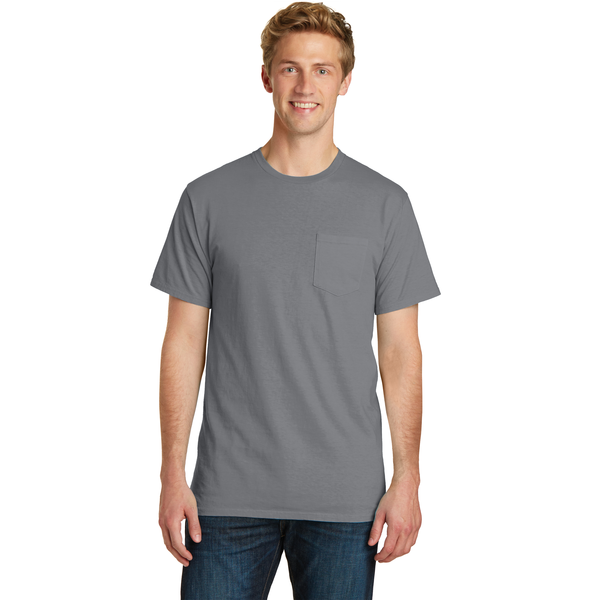 Port & Company® Beach Wash™ Garment-Dyed Unisex Pocket Tee