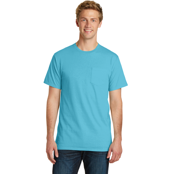 Port & Company® Beach Wash™ Garment-Dyed Unisex Pocket Tee