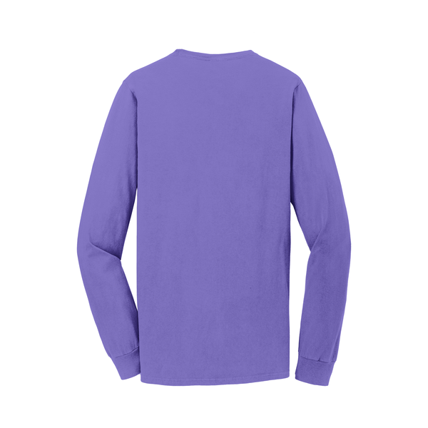 Port & Company® Beach Wash™ Garment-Dyed Unisex Long Sleeve Pocket Tee