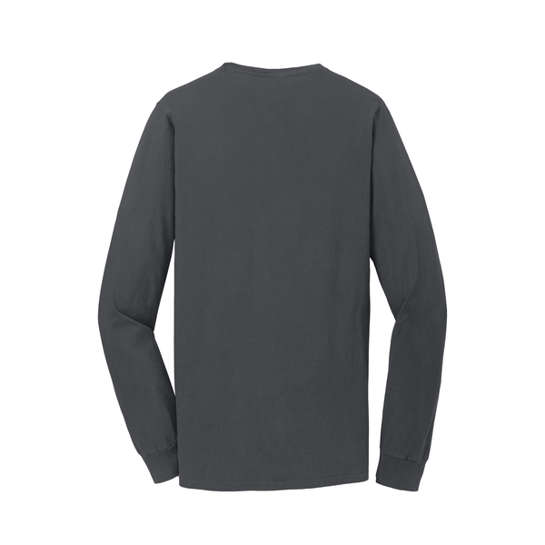Port & Company® Beach Wash™ Garment-Dyed Unisex Long Sleeve Pocket Tee