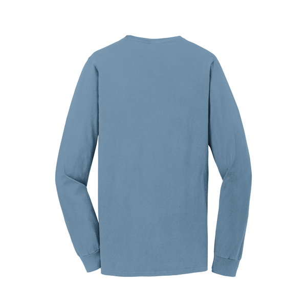 Port & Company® Beach Wash™ Garment-Dyed Unisex Long Sleeve Pocket Tee