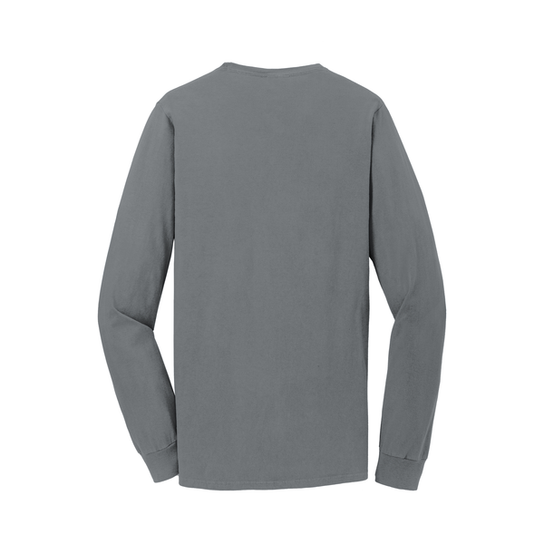 Port & Company® Beach Wash™ Garment-Dyed Unisex Long Sleeve Pocket Tee