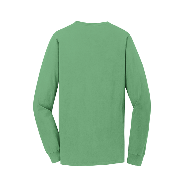 Port & Company® Beach Wash™ Garment-Dyed Unisex Long Sleeve Pocket Tee