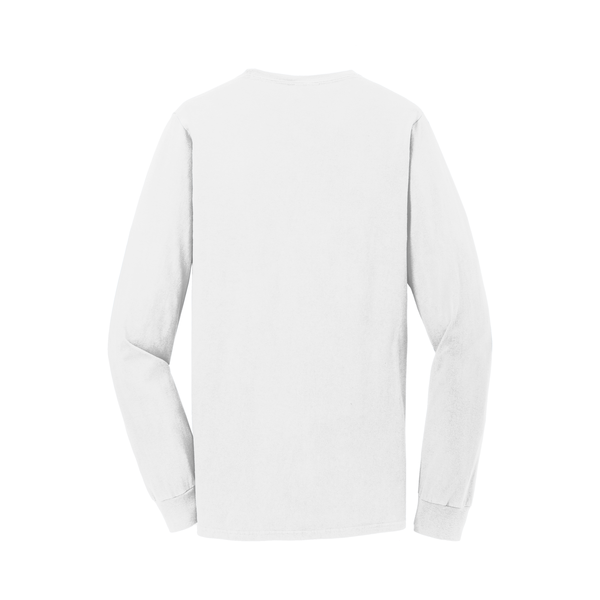 Port & Company® Beach Wash™ Garment-Dyed Unisex Long Sleeve Pocket Tee
