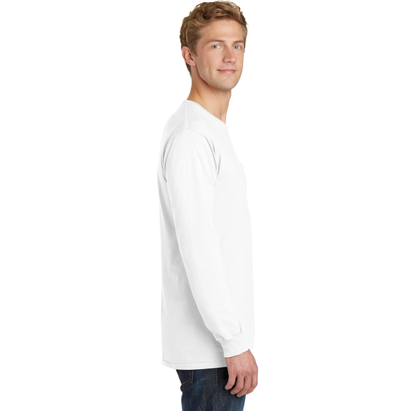 Port & Company® Beach Wash™ Garment-Dyed Unisex Long Sleeve Pocket Tee
