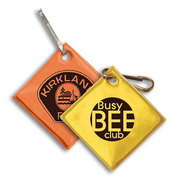 Reflective Hook Zipper Pull, Diamond