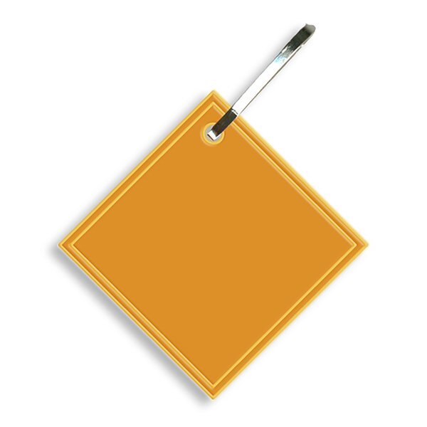 Reflective Hook Zipper Pull, Diamond