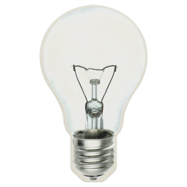 Light Bulb Pulpboard Coaster w/ Full Color Imprint, 80 pt.