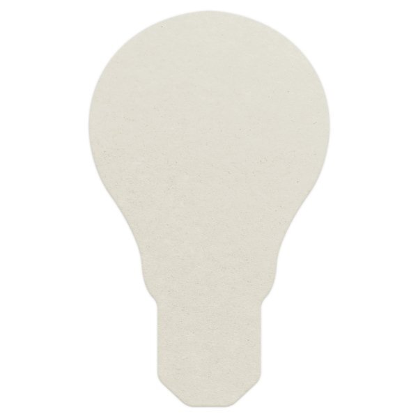 Light Bulb Pulpboard Coaster w/ Full Color Imprint, 80 pt.