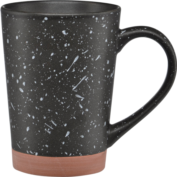 Hearth Speckle Design Terra Cotta Bottom Ceramic Mug, 16oz.