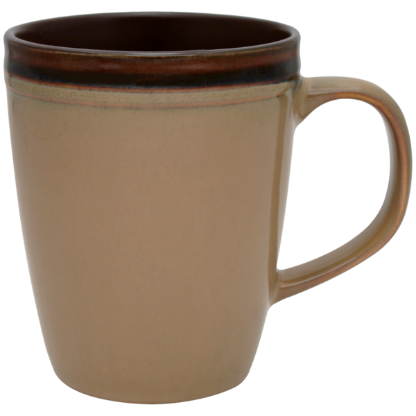 Antigua Earth Tone Ceramic Mug, 14oz.