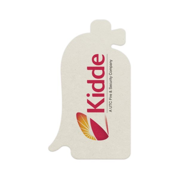 Fire Extinguisher Pulpboard Coaster w/ Full Color Imprint, 80 pt.