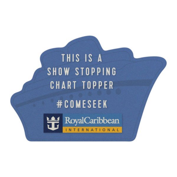 Ship Pulpboard Coaster w/ Full Color Imprint, 80 pt.