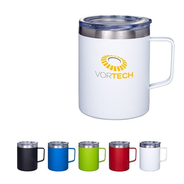 Vacuum Insulated Coffee Mug w/ Handle, 12oz.