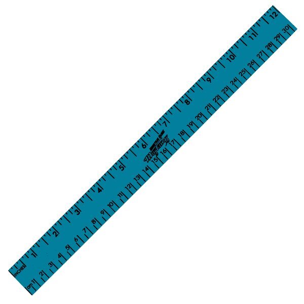 Enamel Wood Ruler with Both Scales, 12"