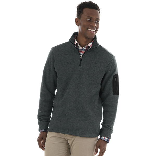 Charles River® Heathered Fleece Men's Quarter Zip