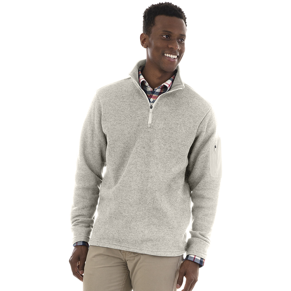 Charles River® Heathered Fleece Men's Quarter Zip