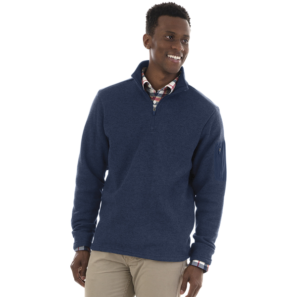 Charles River® Heathered Fleece Men's Quarter Zip