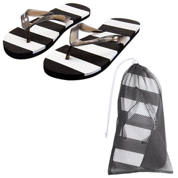 Striped Flip Flops, Adult
