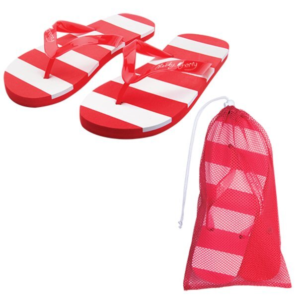 Striped Flip Flops, Adult