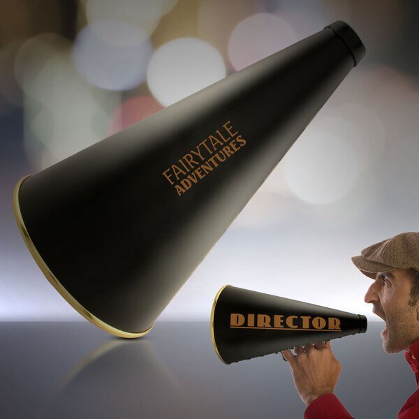 Director's Megaphone w/ Handle, 13"