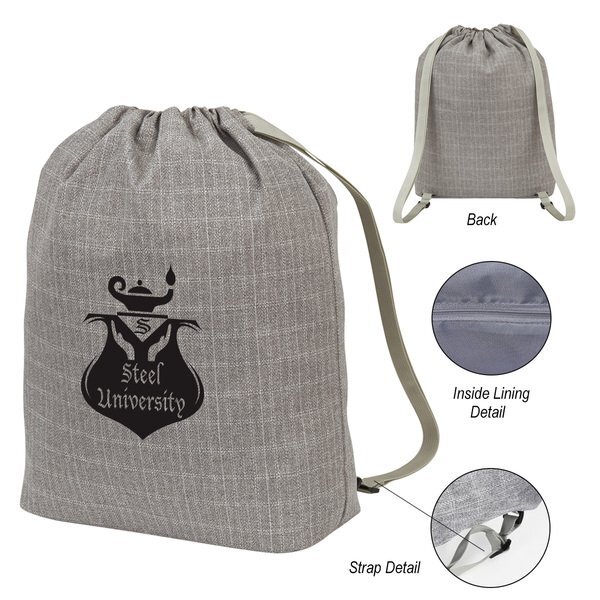 Barclay Polyester Twill Cinch Backpack