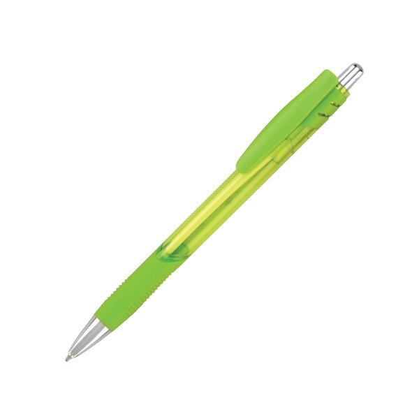 Metro Translucent Rubber Grip Retractable Pen