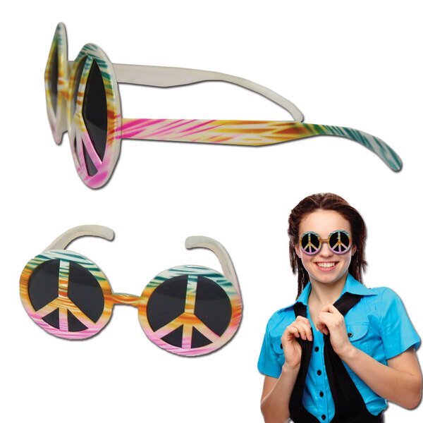 Peace Sign Tie Dye Sunglasses