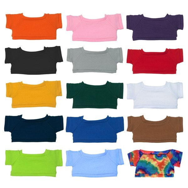 Rainbow Plush Bear, 6" w/ Shirt