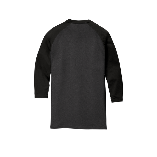 District Made® Perfect Tri™ Men's 3/4-Sleeve Raglan