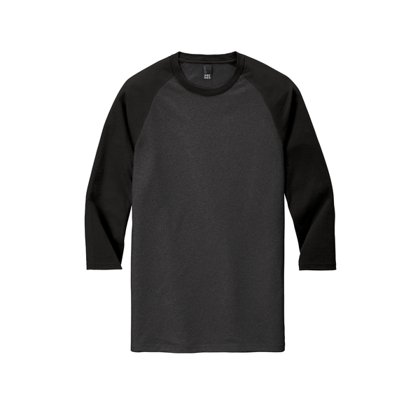 District Made® Perfect Tri™ Men's 3/4-Sleeve Raglan