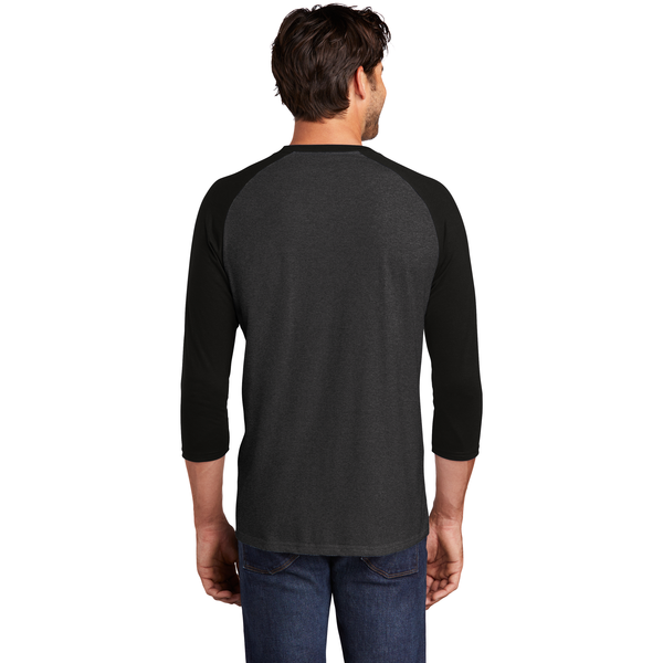 District Made® Perfect Tri™ Men's 3/4-Sleeve Raglan