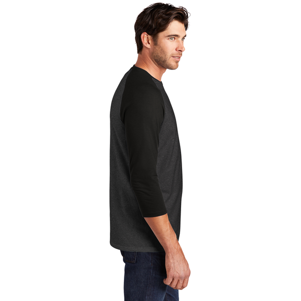 District Made® Perfect Tri™ Men's 3/4-Sleeve Raglan