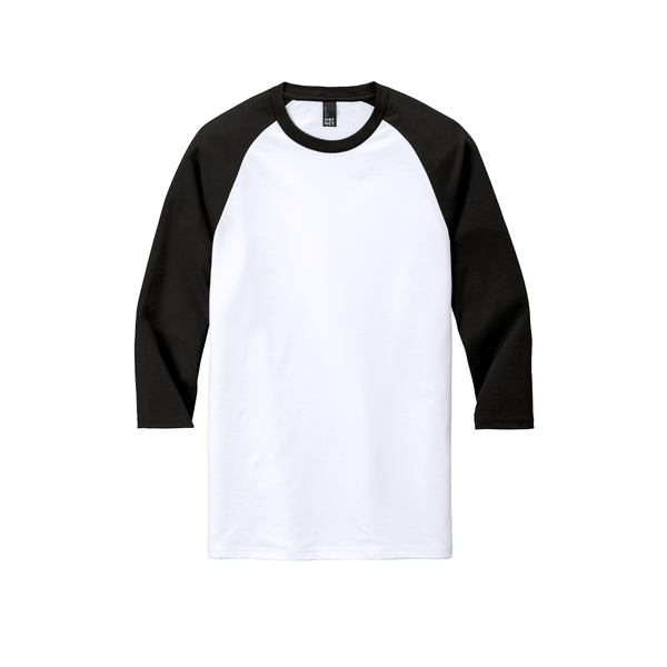 District Made® Perfect Tri™ Men's 3/4-Sleeve Raglan
