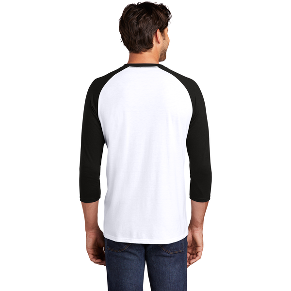District Made® Perfect Tri™ Men's 3/4-Sleeve Raglan