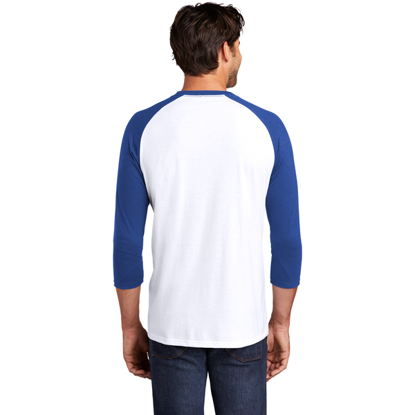 District Made® Perfect Tri™ Men's 3/4-Sleeve Raglan