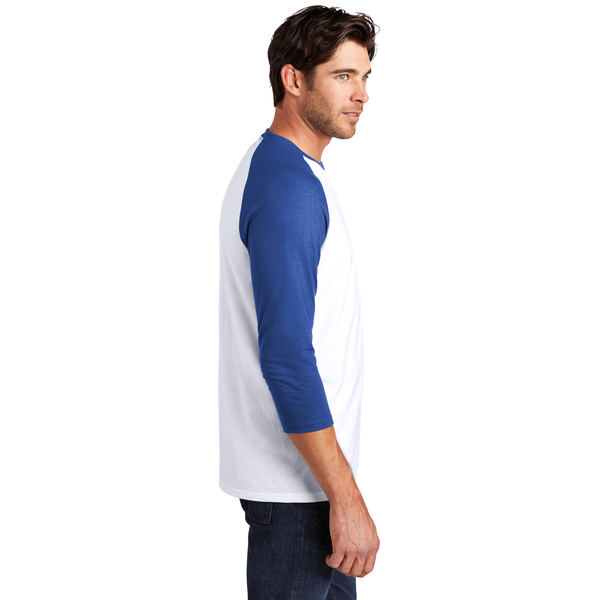 District Made® Perfect Tri™ Men's 3/4-Sleeve Raglan