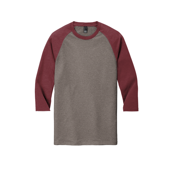 District Made® Perfect Tri™ Men's 3/4-Sleeve Raglan