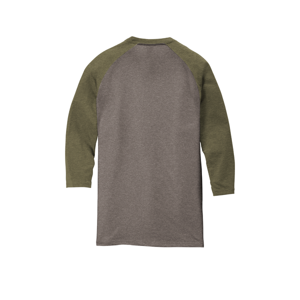 District Made® Perfect Tri™ Men's 3/4-Sleeve Raglan