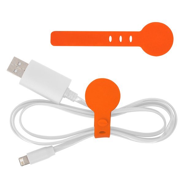 Adjustable Silicone Cable Tie Organizer