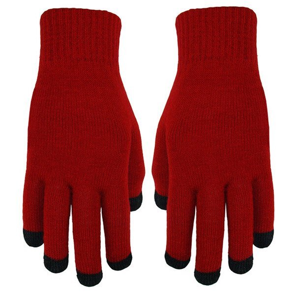 Acrylic 5-Finger Touchscreen Gripper Gloves
