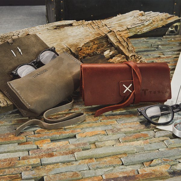 Draper Leather Wrap Sunglass Case