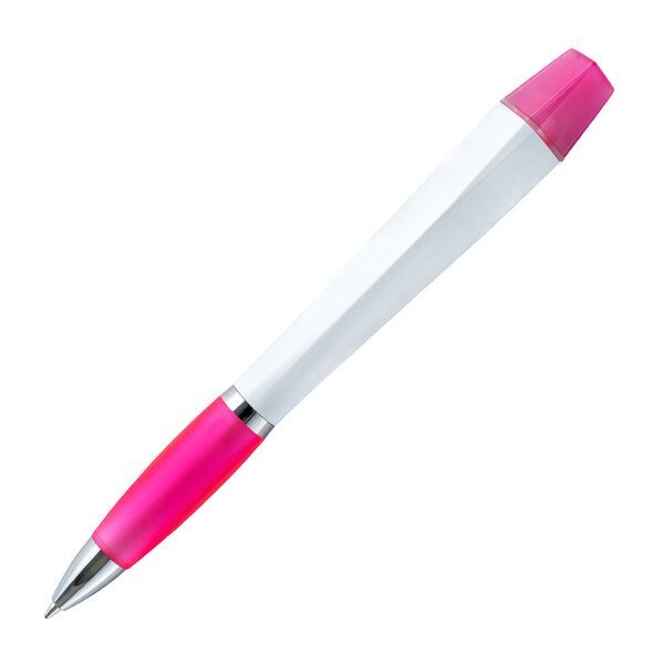Twist Action Triangular Ad Pen & Highlighter