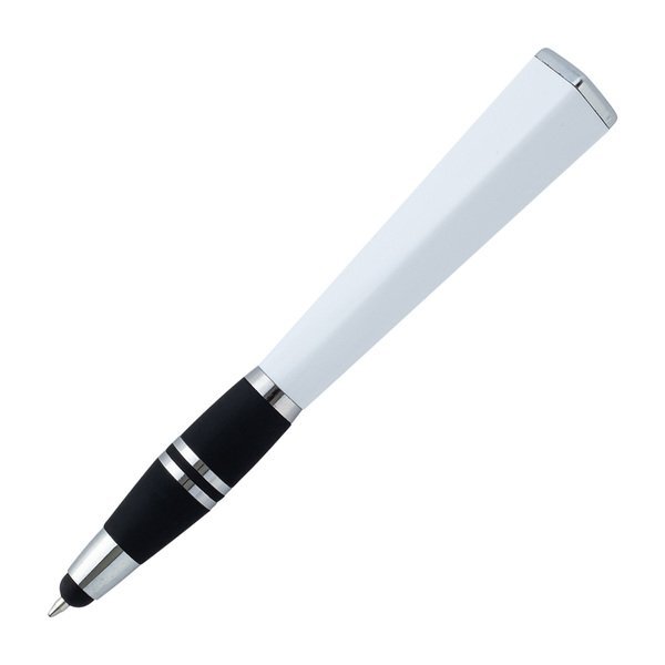 Twist Action Square Ad Pen with Stylus