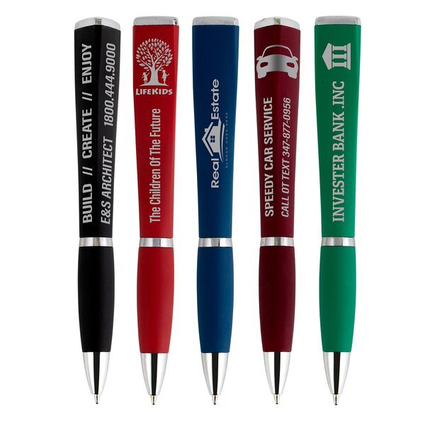 Twist Action Soft Touch Triangular Ad Pen