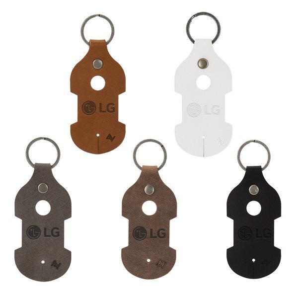 Ryder Leather Earbud Keychain