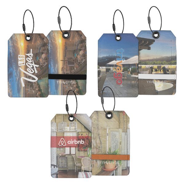 Pikes Recycled Dye-Sublimated Felt Luggage Tag