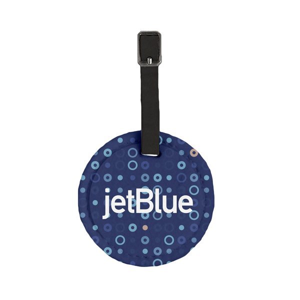 Hayes Recycled Dye-Sublimated Felt Round Luggage Tag