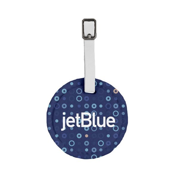 Hayes Recycled Dye-Sublimated Felt Round Luggage Tag